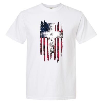 Faith American Flag Cross Garment-Dyed Heavyweight T-Shirt