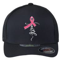 Faith Breast Cancer Awareness Ribbon Flexfit Unipanel Trucker Cap