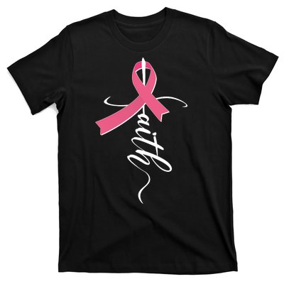 Faith Breast Cancer Awareness Ribbon T-Shirt