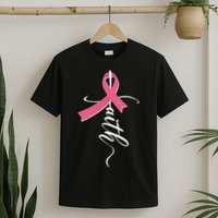 Faith Breast Cancer Awareness Ribbon T-Shirt