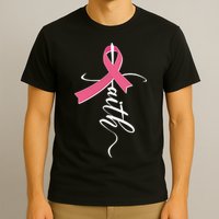 Faith Breast Cancer Awareness Ribbon T-Shirt