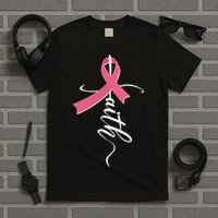 Faith Breast Cancer Awareness Ribbon T-Shirt