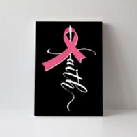 Faith Breast Cancer Awareness Ribbon Canvas