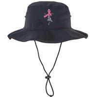 Faith Breast Cancer Awareness Ribbon Legacy Cool Fit Booney Bucket Hat