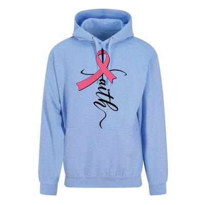 Faith Breast Cancer Awareness Ribbon Unisex Surf Hoodie