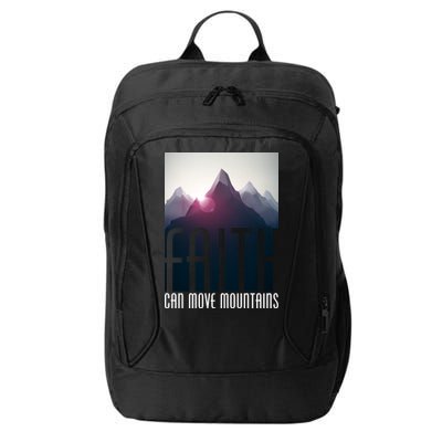 Faith Can Move Mountains - Matthew 17.20 Bible Verse City Backpack