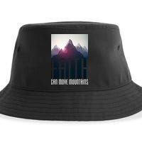 Faith Can Move Mountains - Matthew 17.20 Bible Verse Sustainable Bucket Hat