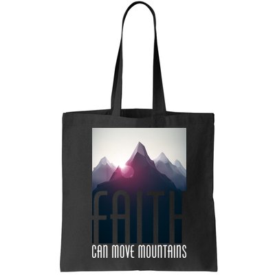 Faith Can Move Mountains - Matthew 17.20 Bible Verse Bag