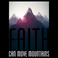 Faith Can Move Mountains - Matthew 17.20 Bible Verse Premium T-Shirt