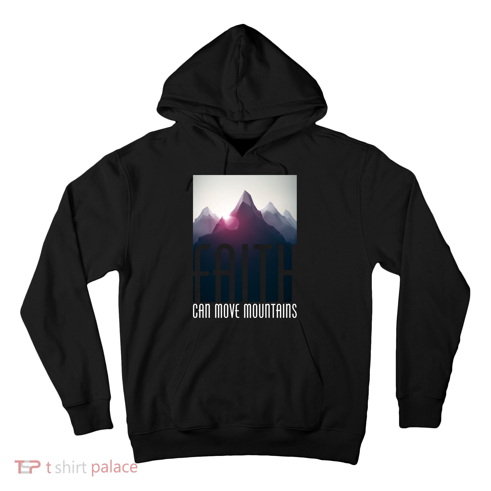 Faith Can Move Mountains - Matthew 17.20 Bible Verse Tall Hoodie