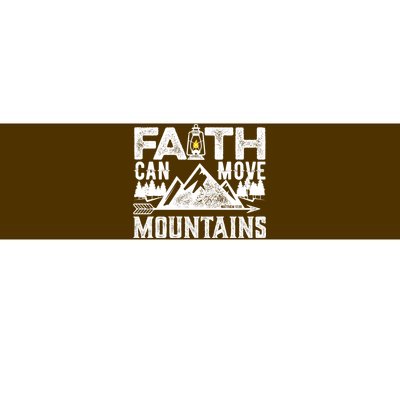 Faith Can Move Mountains - Matthew 17.20 Bible Verse Bumper Sticker