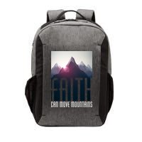 Faith Can Move Mountains - Matthew 17.20 Bible Verse Vector Backpack