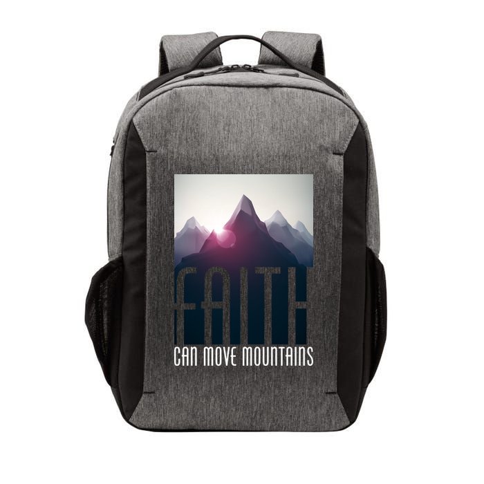 Faith Can Move Mountains - Matthew 17.20 Bible Verse Vector Backpack