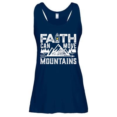 Faith Can Move Mountains - Matthew 17.20 Bible Verse Ladies Essential Flowy Tank