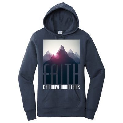 Faith Can Move Mountains - Matthew 17.20 Bible Verse Women's Pullover Hoodie