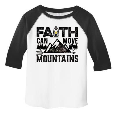 Faith Can Move Mountains - Matthew 17.20 Bible Verse Toddler Fine Jersey T-Shirt