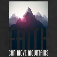 Faith Can Move Mountains 7 Panel Mesh Trucker Snapback Hat