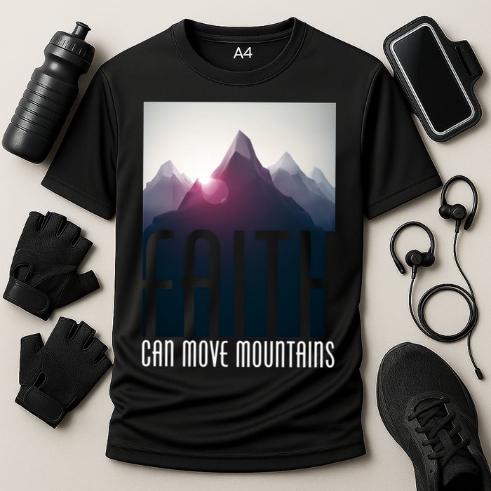 Faith Can Move Mountains Cooling Performance Crew T-Shirt