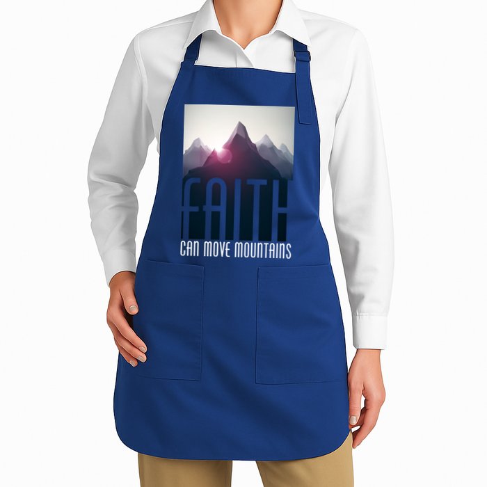 Faith Can Move Mountains Apron