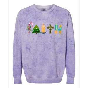 FAITH Christmas Spirit Colorblast Crewneck Sweatshirt