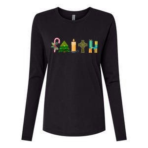 FAITH Christmas Spirit Womens Cotton Relaxed Long Sleeve T-Shirt