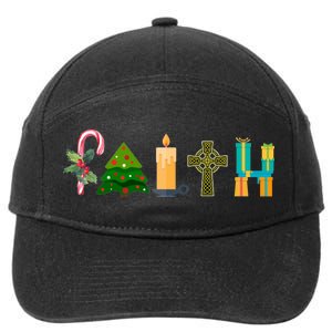 FAITH Christmas Spirit 7-Panel Snapback Hat