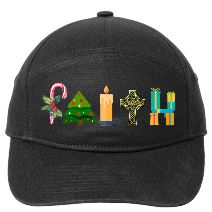 FAITH Christmas Spirit 7-Panel Snapback Hat