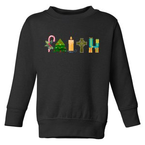 FAITH Christmas Spirit Toddler Sweatshirt