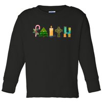 FAITH Christmas Spirit Toddler Long Sleeve Shirt