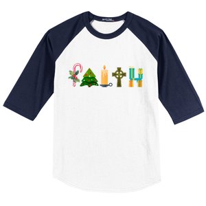 FAITH Christmas Spirit Baseball Sleeve Shirt