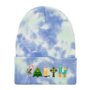 FAITH Christmas Spirit Tie Dye 12in Knit Beanie