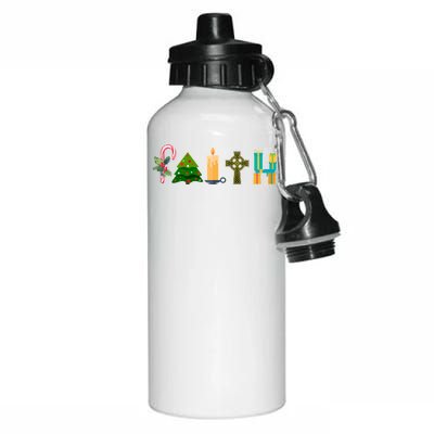 FAITH Christmas Spirit Aluminum Water Bottle