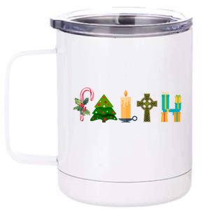 FAITH Christmas Spirit 12 oz Stainless Steel Tumbler Cup