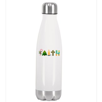 FAITH Christmas Spirit Stainless Steel Insulated Water Bottle