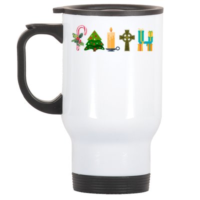 FAITH Christmas Spirit Stainless Steel Travel Mug