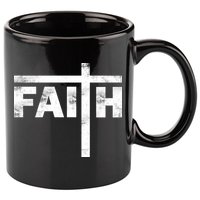 Faith Cross Logo 11oz C Handle Ceramic Mug