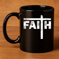 Faith Cross Logo 11oz C Handle Ceramic Mug