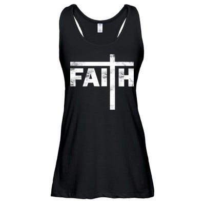 Faith Cross Logo Ladies Essential Flowy Tank