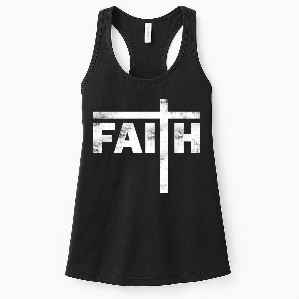 Faith Cross Logo Womens Tank Top