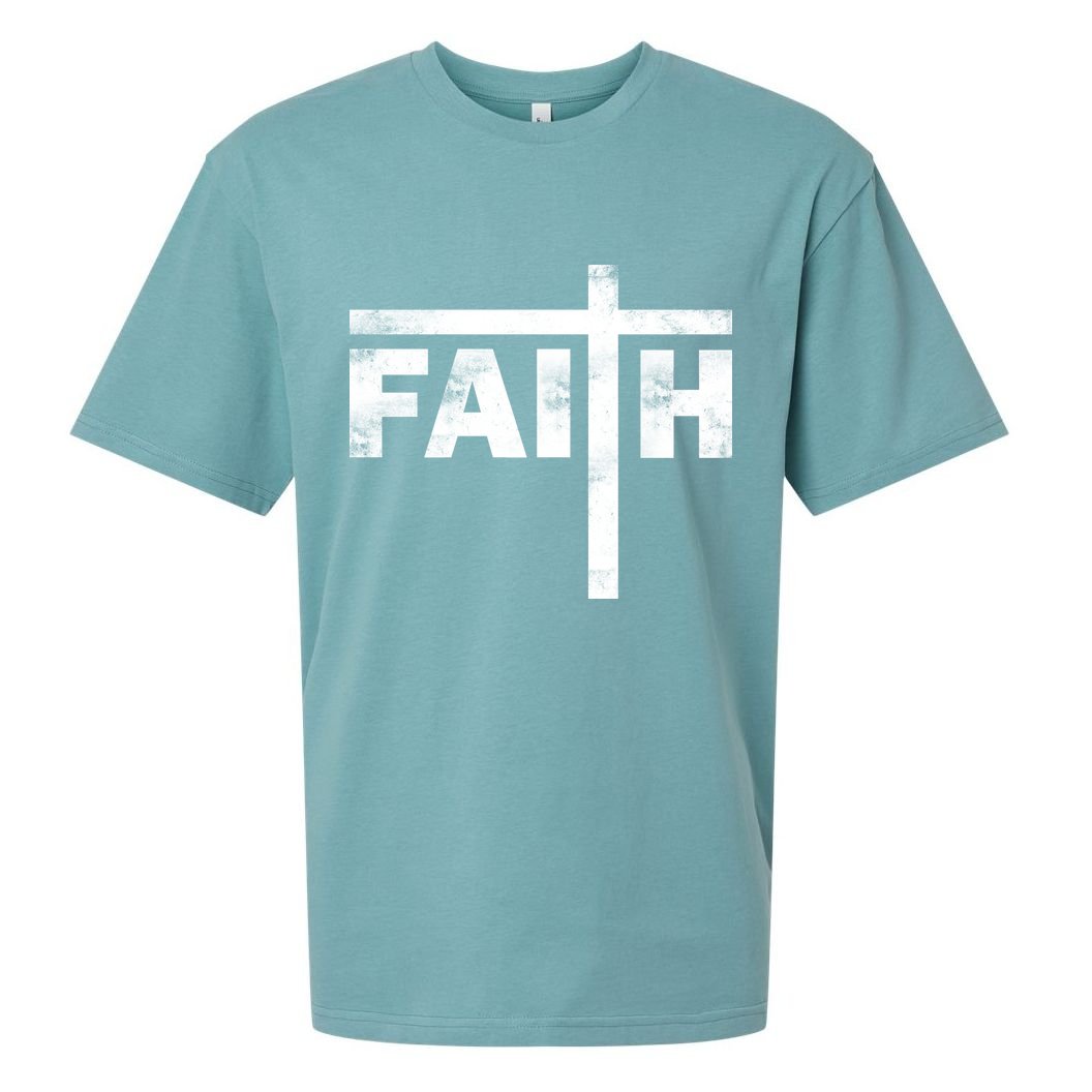 Faith Cross Logo Sueded Cloud Jersey T-Shirt