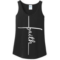 Faith Cross Symbol Ladies Essential Tank