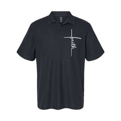 Faith Cross Symbol Softstyle Adult Sport Polo