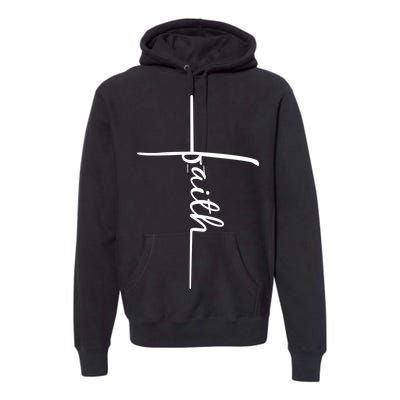 Faith Cross Symbol Premium Hoodie