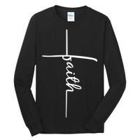 Faith Cross Symbol Tall Long Sleeve T-Shirt