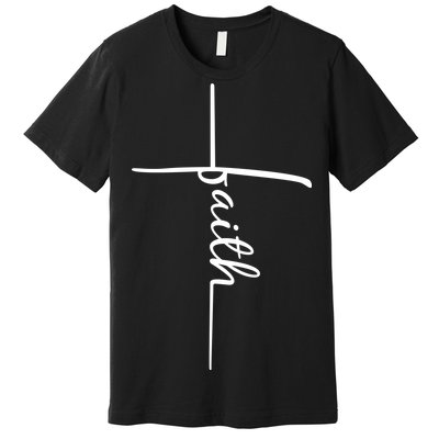 Faith Cross Symbol Premium T-Shirt