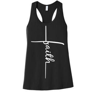 Faith Cross Symbol Women's Racerback Tank