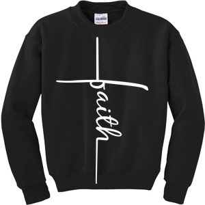 Faith Cross Symbol Kids Sweatshirt