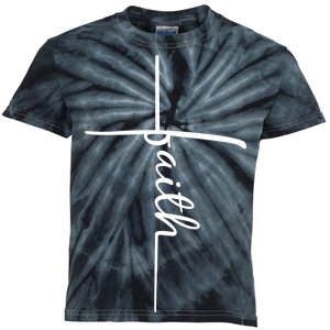 Faith Cross Symbol Kids Tie-Dye T-Shirt