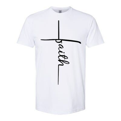 Faith Cross Symbol Softstyle CVC T-Shirt