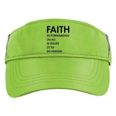 Faith Forwarding All Issues To Heaven Adult Drive Performance Visor